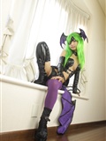 [Cosplay]  Darkstalkers - Morrigan with great body in latex 2(6)